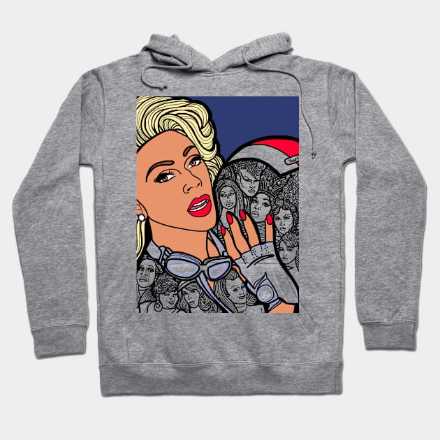 Drag Racing Hoodie by COLORaQUEEN